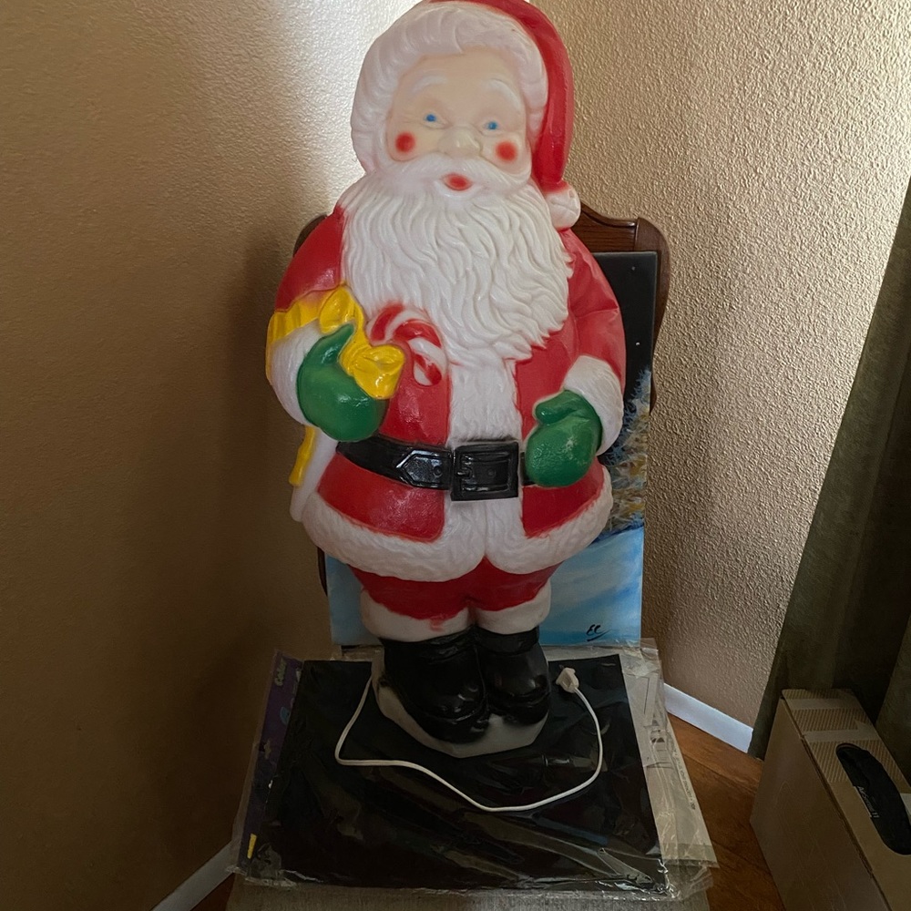 VINTAGE SANTA BLOW MOLD